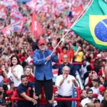 Getty Images Luiz Inácio Lula Da Silva, incumbent president of Brazil and presidential candidate for Partido dos Trabalhadores (PT) waves a Brazil flag during a rally ahead of the presidential runoff at Avenida Paulista on October 24, 2026 in Sao Paulo, Brazil.