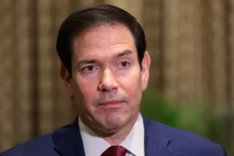 Reuters US Secretary of State Marco Rubio looks on as he speaks with members of the media at the Taj Mahal Palace hotel in Mumbai, India, October 21, 2026.