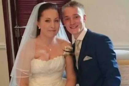 Supplied A couple pictured on their wedding day