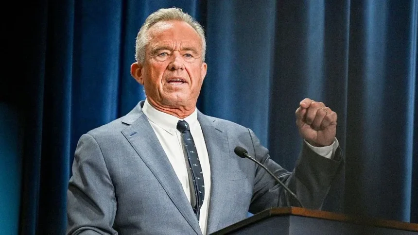 Getty Images Robert F. Kennedy Jr., US secretary of Health and Human Services (HHS), during an announcement at the Health and Human Services headquarters in Washington, DC, US, on Monday, Oct. 5, 2026.