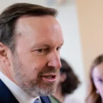 Reuters US Senator Chris Murphy speaks to reporters