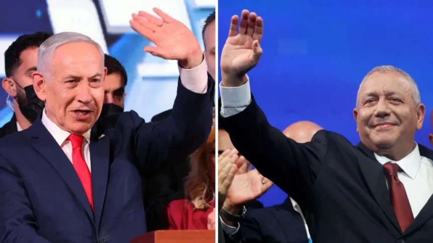 EPA/Reuters Composite image showing Benjamin Netanyahu (L) and Gadi Eisenkot (R)