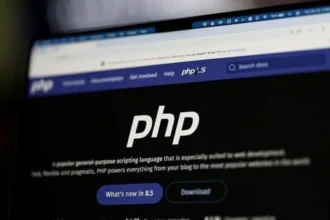 Getty Images Image of php.net home screen