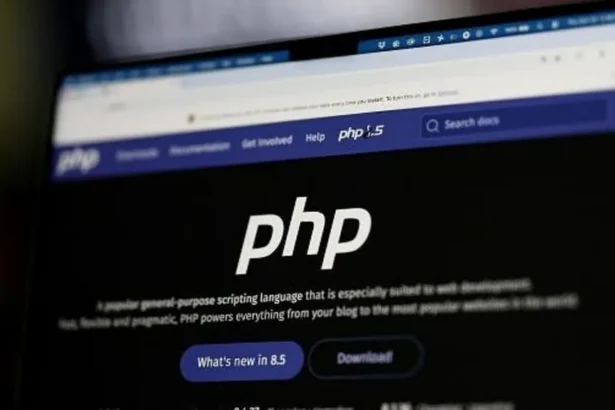 Getty Images Image of php.net home screen