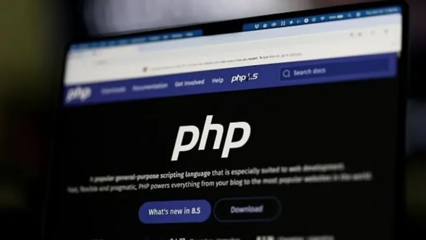 Getty Images Image of php.net home screen