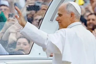 EPA Pope Leo XIV greets the faithful during his weekly general audience, in Vatican City, 21 October 2026