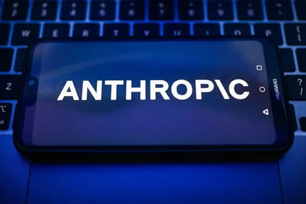 Getty Images Anthropic logo on a phone screen