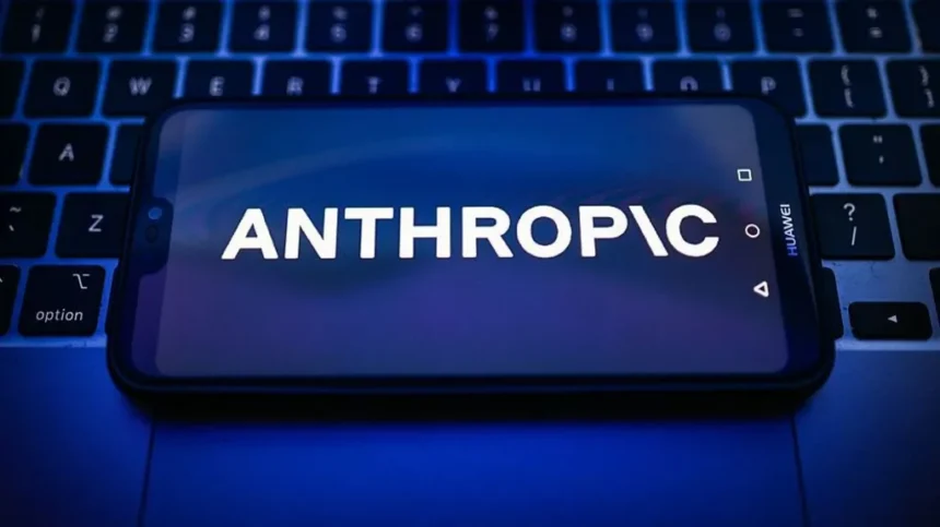 Getty Images Anthropic logo on a phone screen