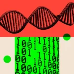 Getty A treated image of some data and a DNA helix