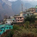 AFP via Getty Images A general view of the Joshimath town is pictured in Chamoli district of Uttarakhand state on January 12, 2023