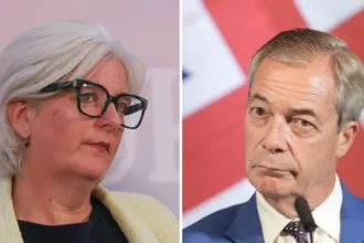 Getty Images/ PA Caroline Voaden And Nigel Farage