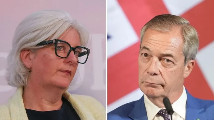 Getty Images/ PA Caroline Voaden And Nigel Farage