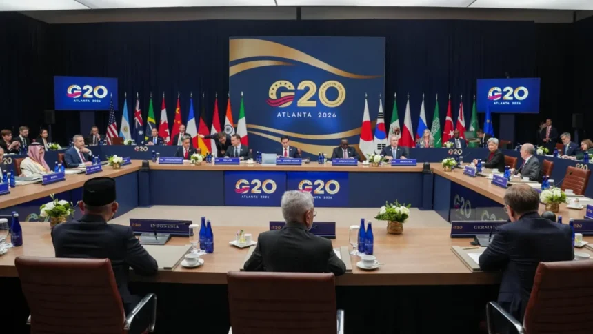 Reuters Saudi Arabia's Foreign Minister Faisal bin Farhan, Turkey's Foreign Minister Hakan Fidan, Britain's Foreign Secretary Ed Miliband, Poland's Foreign Minister Radoslaw Sikorski, US Secretary of State Marco Rubio, Chair of the African Union Executive Council Edouard Bizimana and others attend the G20 Foreign Ministers' Meeting in Atlanta, Georgia, US, October 30, 2026